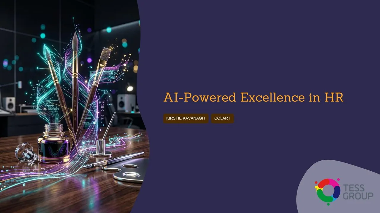 AI-Powered Excellence in HR, the TESS Group session delivered to Colart by Kirstie Kavanagh