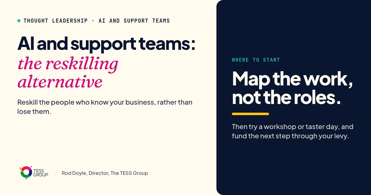 The reskilling alternative: AI and support teams. TESS Group