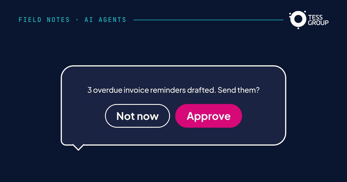TESS Group field notes: Not now and Approve